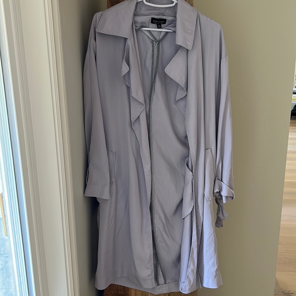 Topshop Lilac Trench Coat
